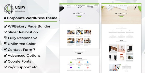 Unify- Corporate WordPress Theme