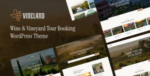 Vineland - Wine & Vineyard Tour Booking WordPress Theme