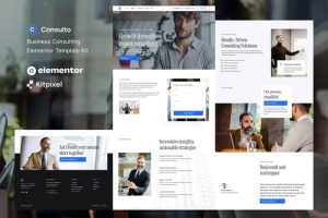 Consulto - Business Consulting & Coaching Elementor Template Kit
