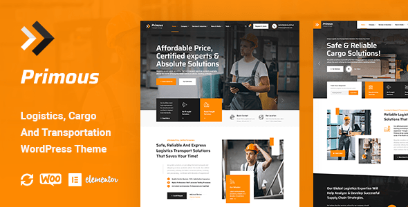 Primous - Logistics Cargo & Transport WordPress Theme