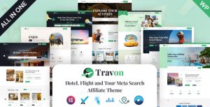 Travon - Travel and Tours Meta Search Affiliate WordPress Theme